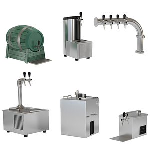 3D beer equipment model