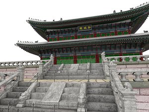 3D Geunjeongjeon Hall - Gyeongbokgung Palace model
