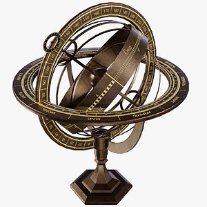 3D Luminous Armillary Sphere