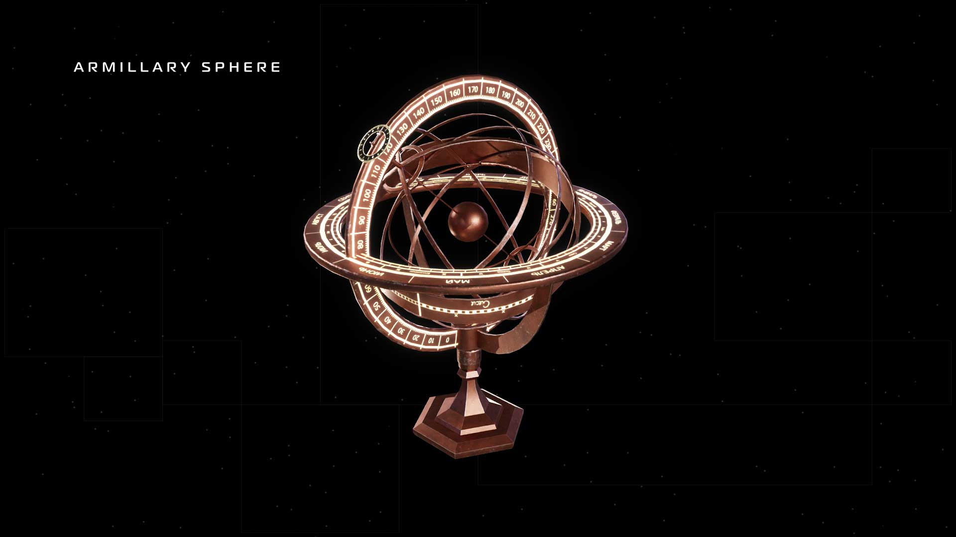 3D Luminous Armillary Sphere - TurboSquid 2042462