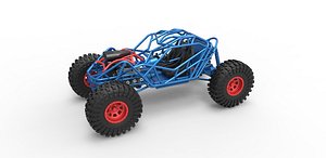 Diecast Rock bouncer Scale 1 to 25 3D model