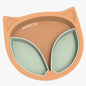 Fox Shaped Plate 3D model