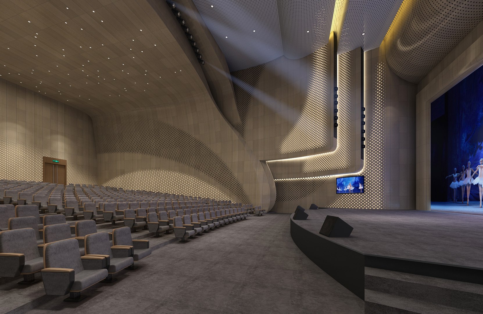 3D Theater Interior 02 - TurboSquid 2240245