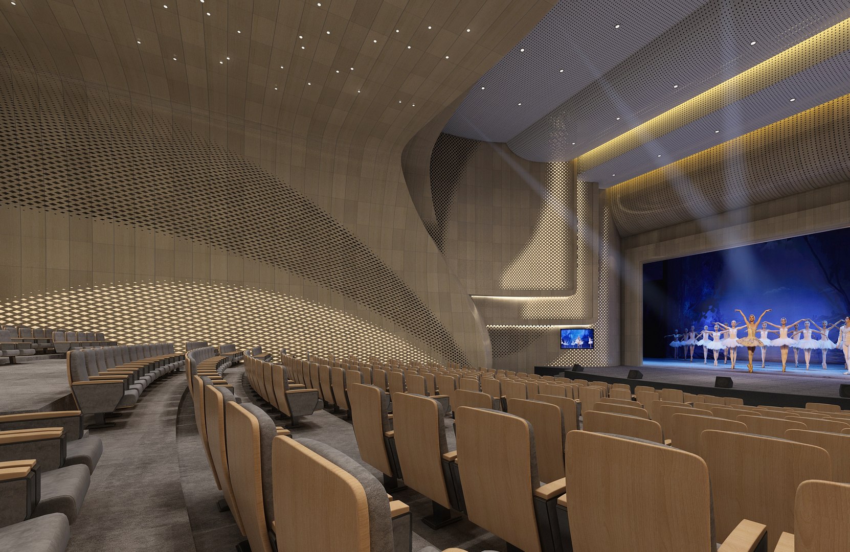 3D Theater Interior 02 - TurboSquid 2240245