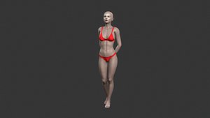 Beautiful Woman -Rigged 3d character 3D model