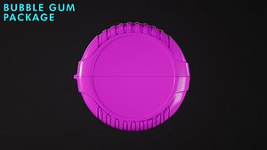 Bubble Gum Package 3D
