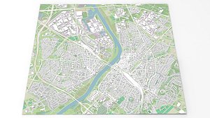 Cityscape Toledo Ohio United States 3D model