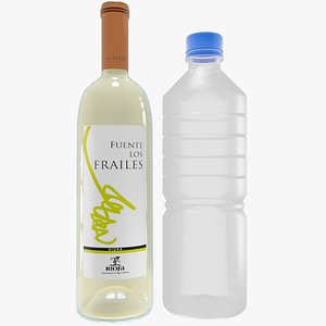 Bottles wine and watter