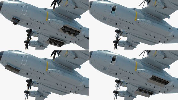 modelo 3d Humvee dentro de un Airbus A400M con aparejo Atlas ...