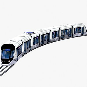 dubai tram - alstom citadis 402 3D model