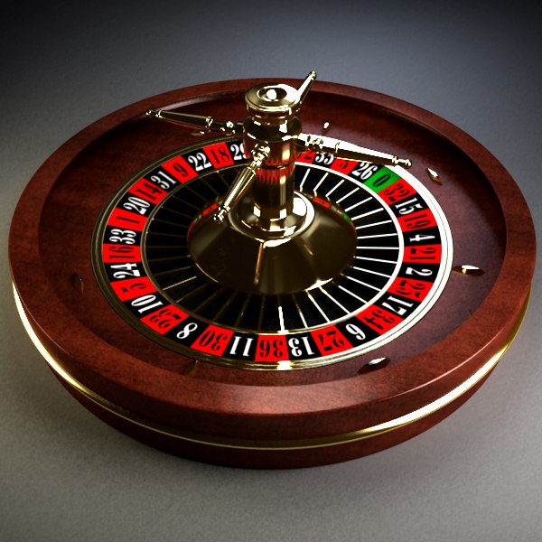 3d roulette wheel model