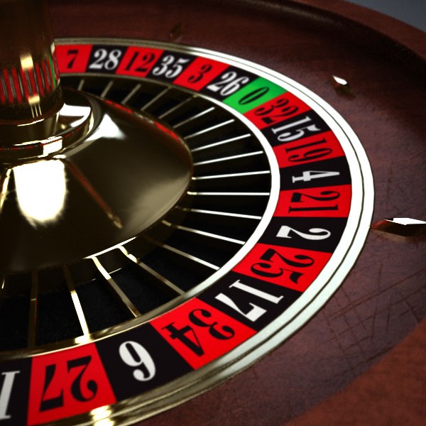 3d roulette wheel model