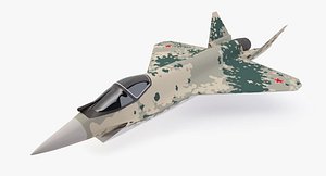 3D Checkmate Su-75 model