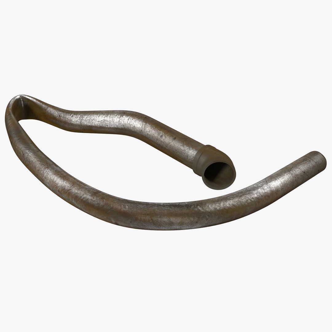 Broken Iron Pipe 13 3D Model 3D model preview