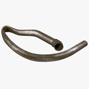 Broken Iron Pipe 13 3D Model