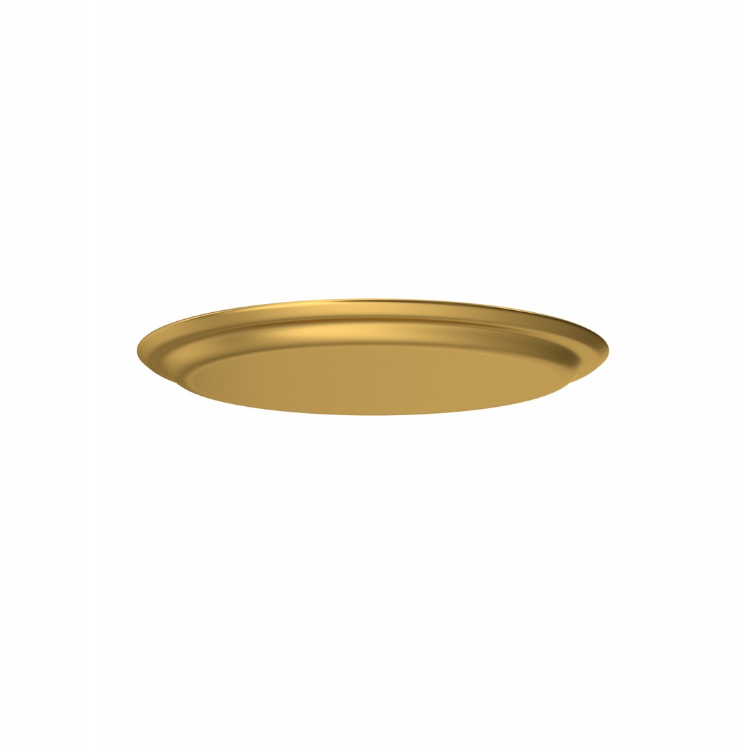 Gold Tray 3D - TurboSquid 1838411