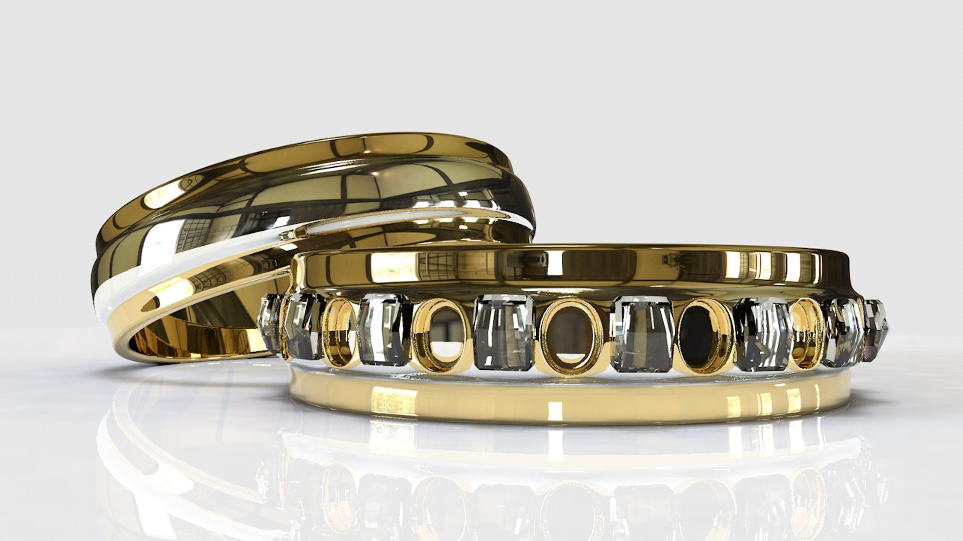 3D Engagement Rings Model - TurboSquid 1369295
