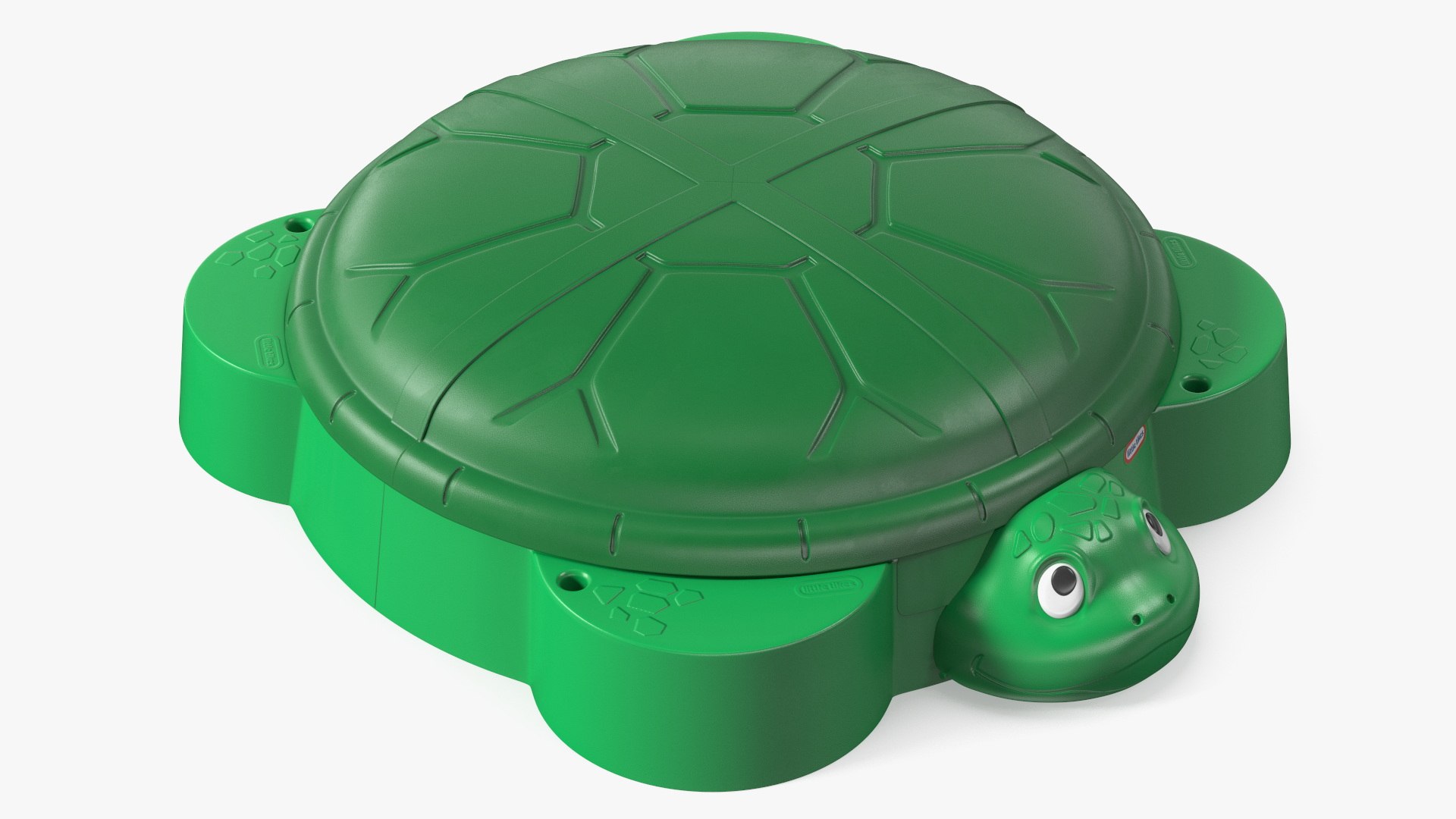 Little Tikes Turtle Sandbox with Covered Shell Green 3D model preview
