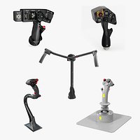 Helicopter Flight Control Sticks Collection 3
