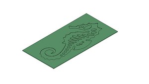 Seahorse Mold for Resin Concrete Plaster Casting