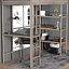 3D kieran study loft bed model
