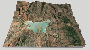 Barrage Abdelmuman Lake in Morocco