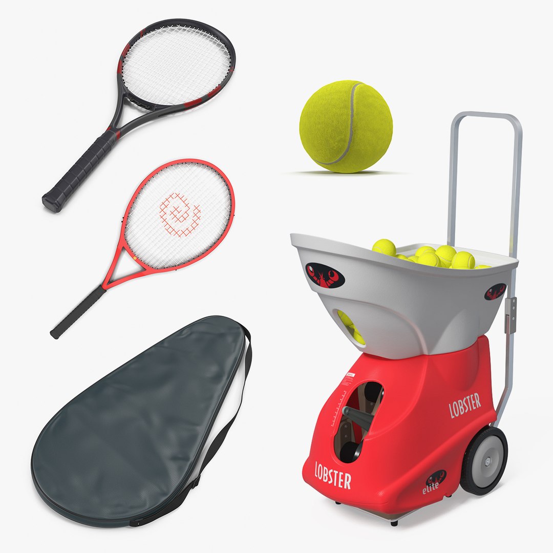 Tennis 3D Models Collection 2 3D model preview