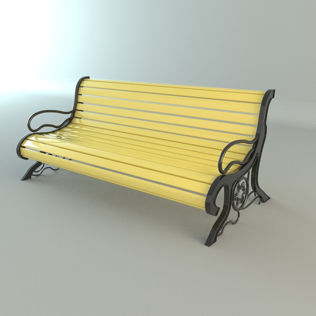 Park Bench 3d Max