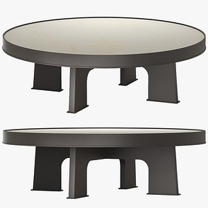 ATTICA ROUND PARCHMENT COFFEE TABLE