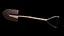 Realistic Garden Shovel PBR Game Ready 3D Tool Model