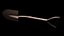 Realistic Garden Shovel PBR Game Ready 3D Tool Model