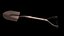 Realistic Garden Shovel PBR Game Ready 3D Tool Model
