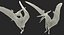 Pterosaur Pteranodon White Landing Pose