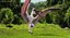 Pterosaur Pteranodon White Landing Pose