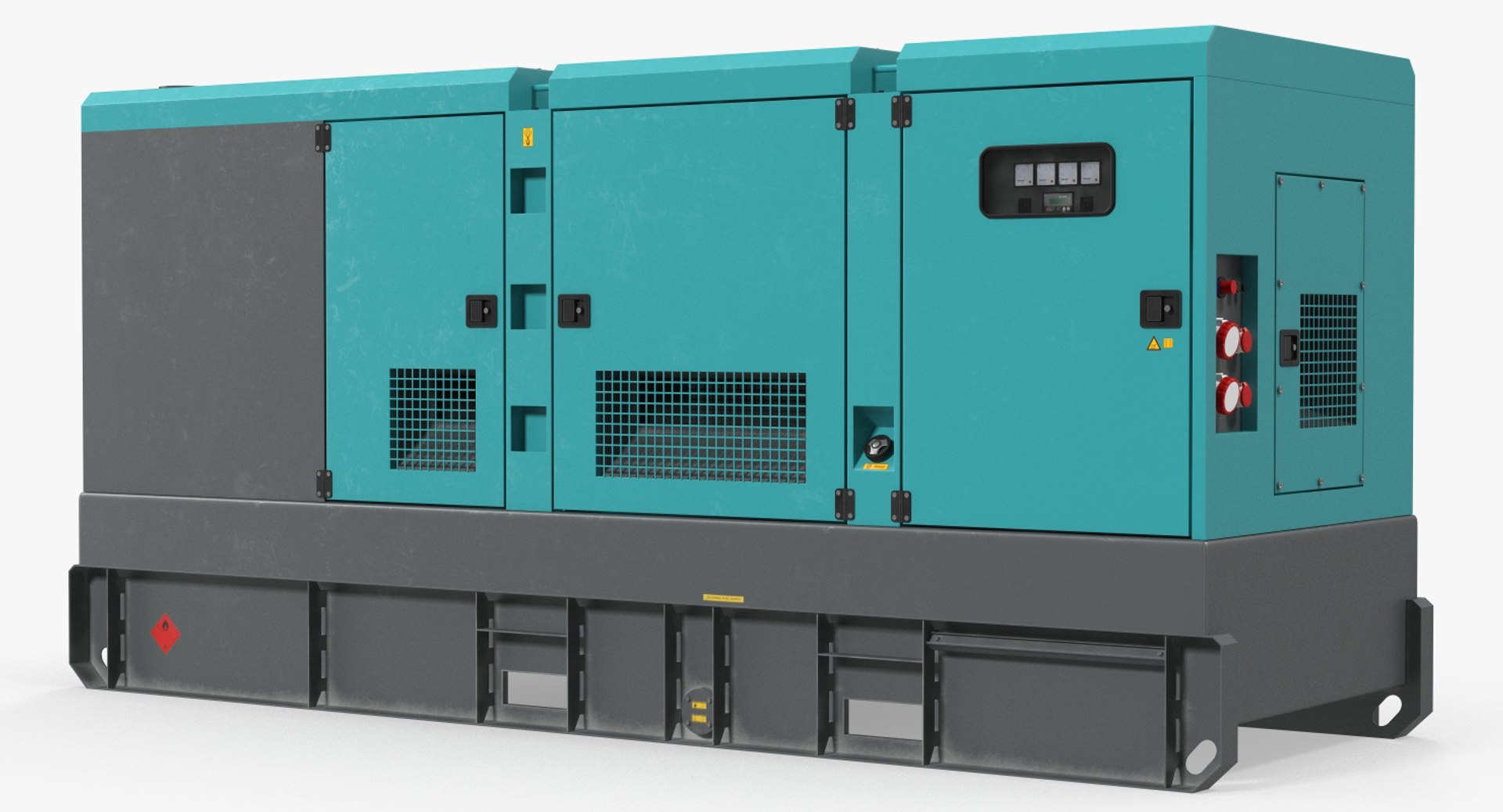 Industrial Power Diesel Generator Generic 3D model preview