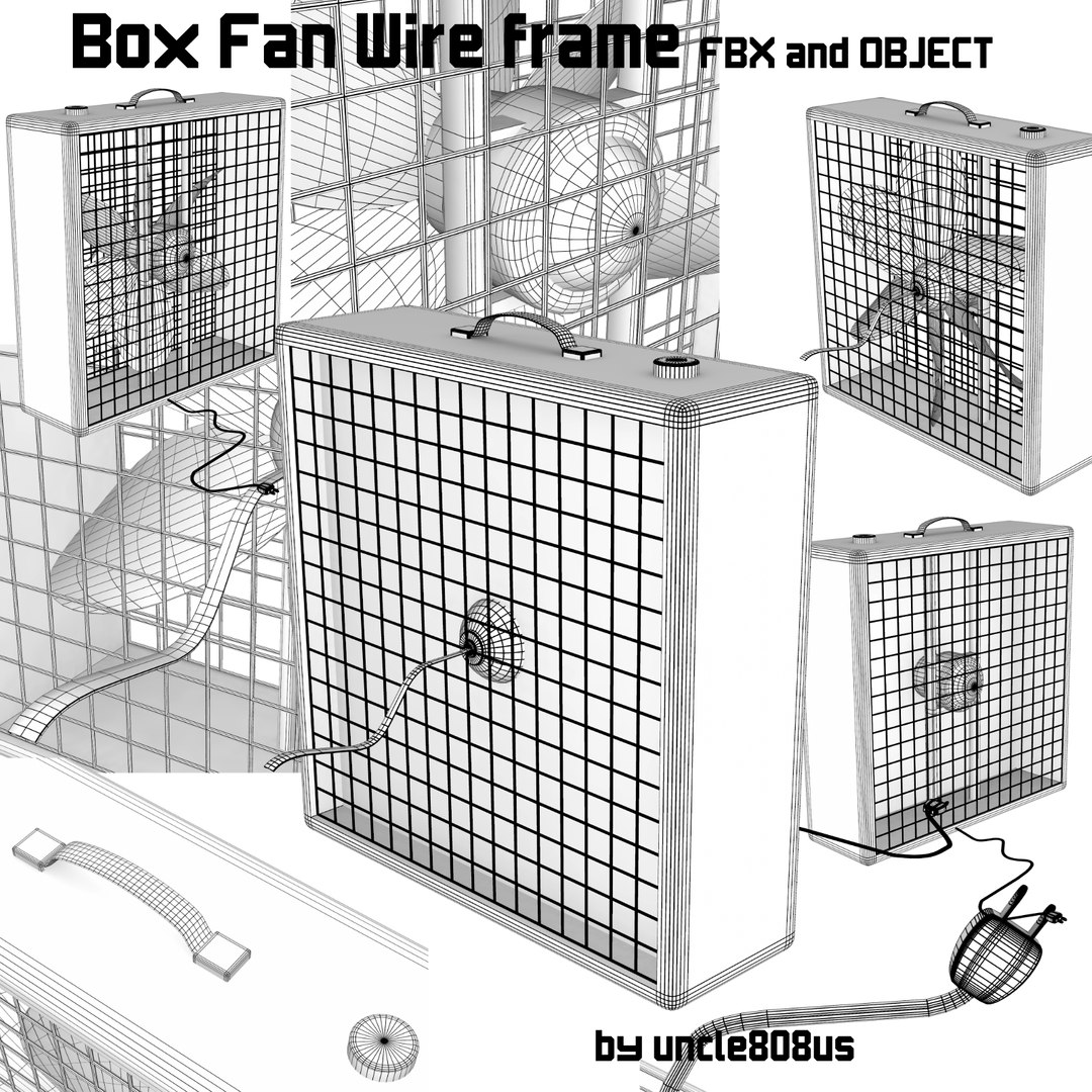cool box fan 3d x