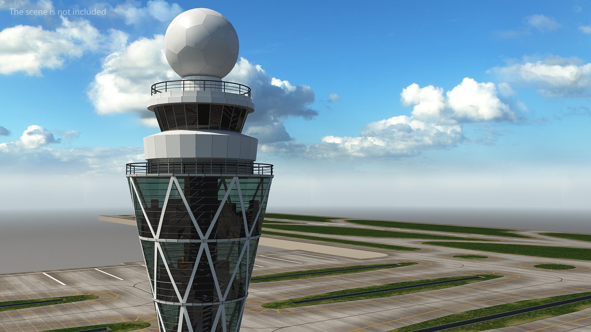 Airport Tower Air 3D - TurboSquid 1474061
