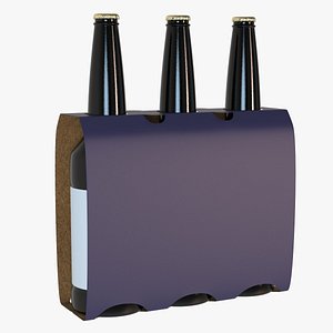 Beer Bottles Holder Packaging  v2 3D model
