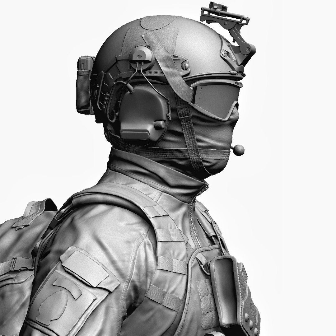 Special Force Soldier Zbrush 3ds