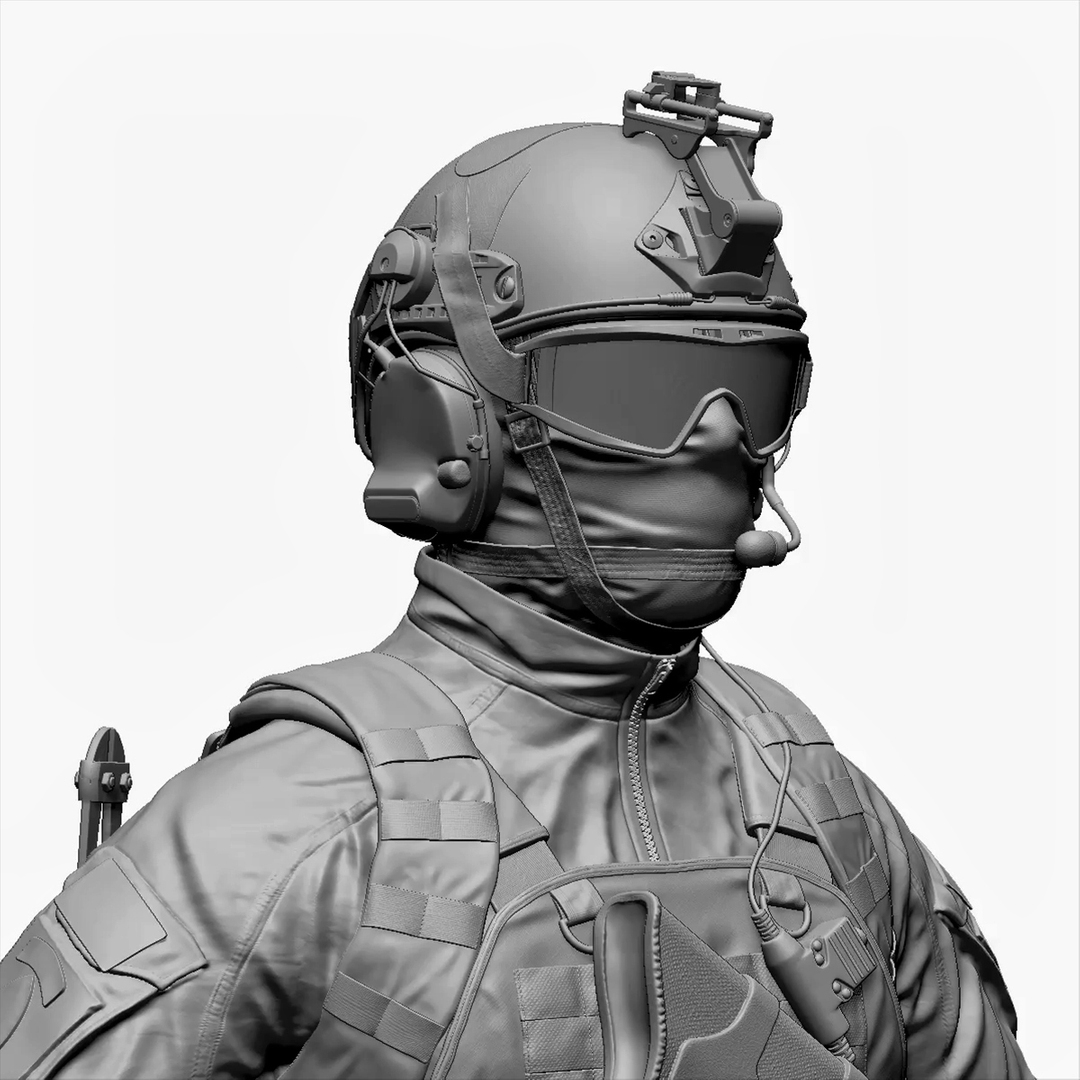 Special Force Soldier Zbrush 3ds