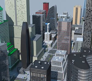 3D city a4 model