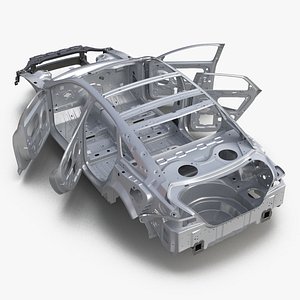Car Frame 4 Rigged 3D Model