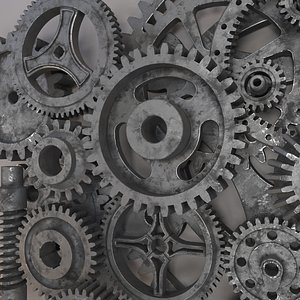 3D gear iron forge model