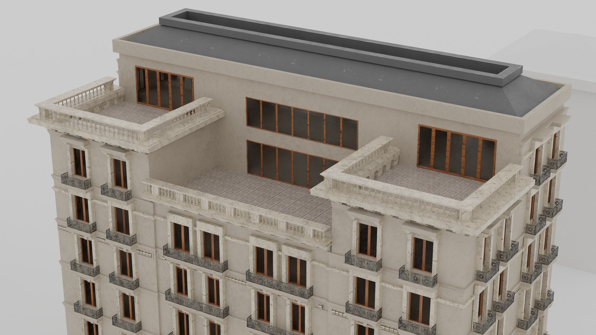 Classical Architecture Apartment Model - TurboSquid 2080615