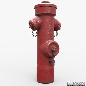 hydrant pbr 3d obj