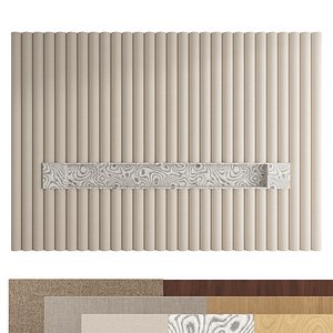 Headboard Decorative wall panels set 01c