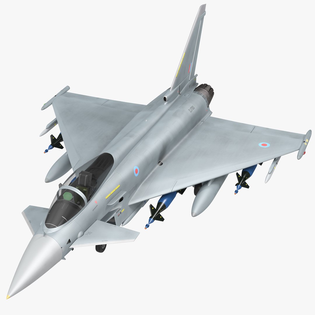 Multirole Fighter Eurofighter Typhoon 3d Model