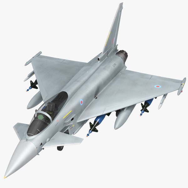 multirole fighter eurofighter typhoon 3d model