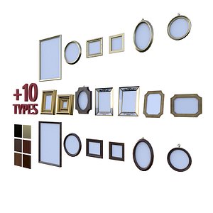 Frames set - conjunto de molduras 3D