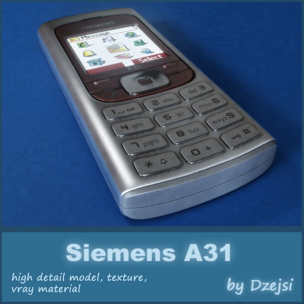 mobile phone siemens a31 3d model
